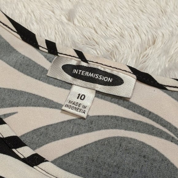 Intermission Zebra Print Sheath Dress | 10 - Picture 4 of 5